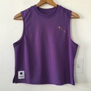 Saturdays All Terrain Lightweight Cropped Tank in Purple